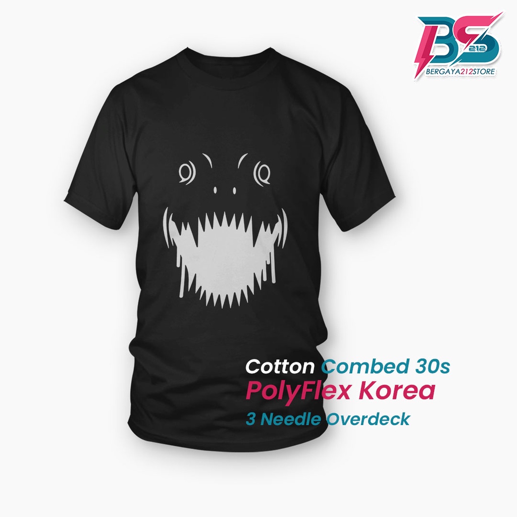 Kaos Distro FITNESS SHARK Cotton Combed Sablon Unisex / Baju Logo Ikan Hiu Keren