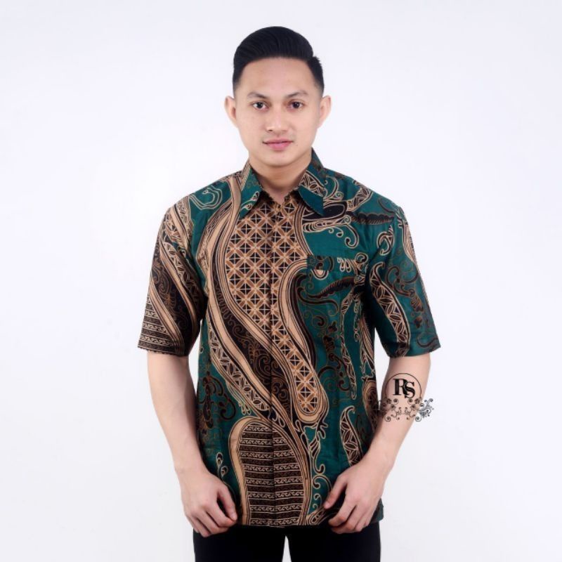 kemeja batik priaTerbaru sweet modern Hem batik katun kemeja jumbo M L XL XXL XXXL 4XL 5XL 6XL 7XL 8XL 9XL 10XL