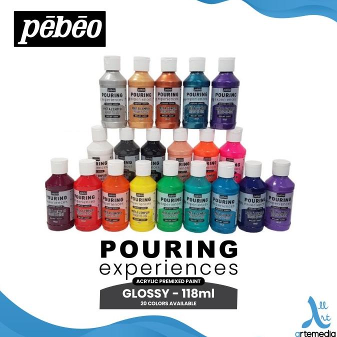 

[COD] Cat Akrilik Pebeo Pouring Experiences 118ml Acrylic Pre Mixed Paint MURAH Kode 652