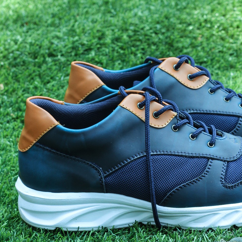 NOCTURN NAVY |FORIND x Lvnatica| Sepatu Sneakers Tali Santai Kasual Pria/Cowok/Men Sneaker Footwear