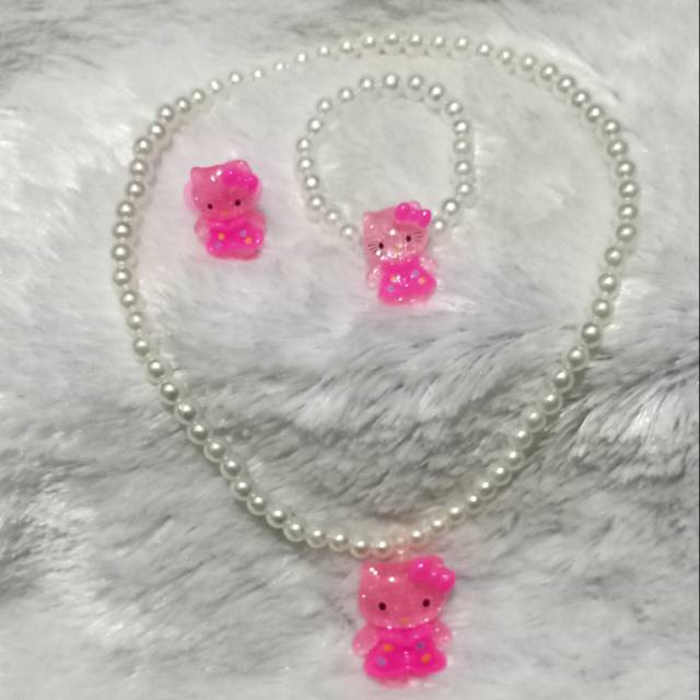 Perhiasan Anak 1 Set Hello Kitty