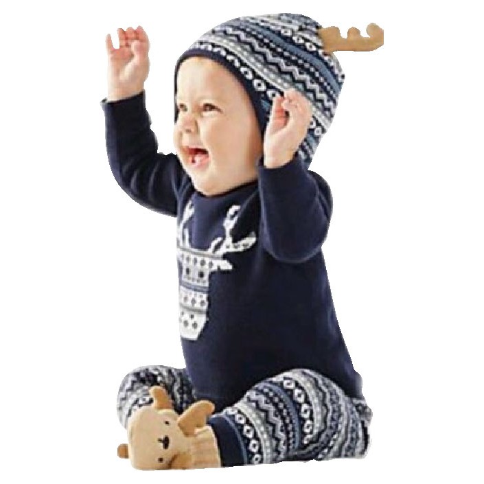 4pc 36 Babeebabyshop Deer grosir baju  bayi  setelan anak  