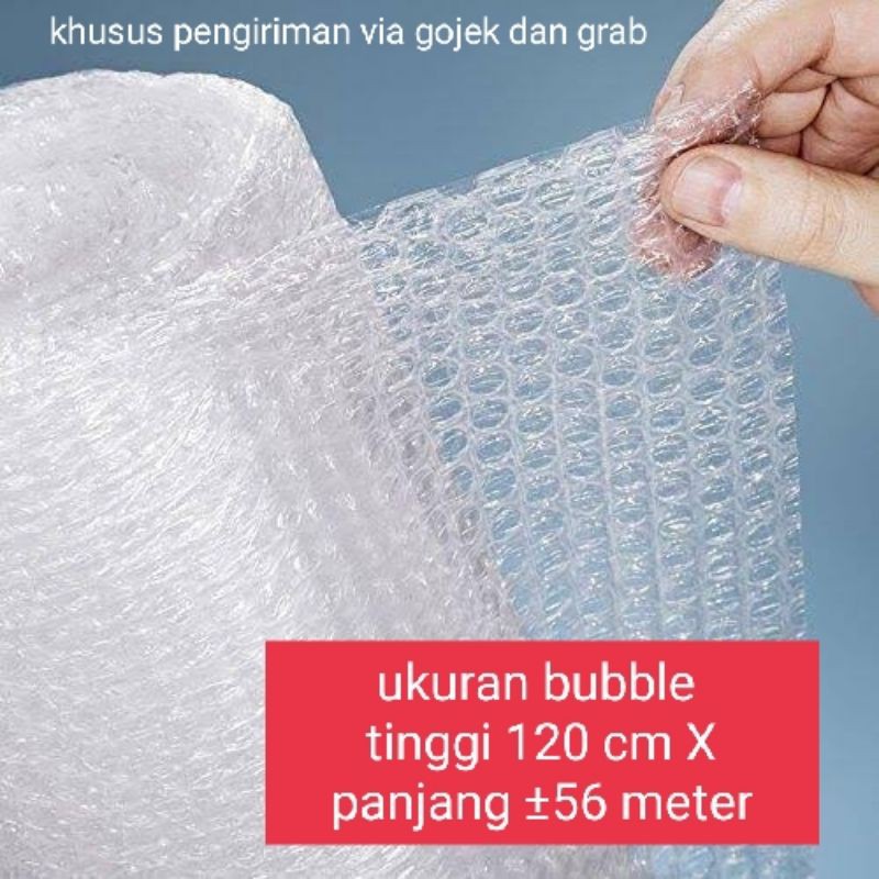 

BUBBLE WRAP HITAM ROLL UKURAN T.120CM X P.±56METER