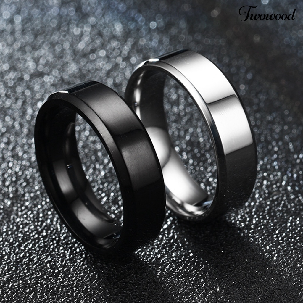 Cincin Bahan Stainless Steel Anti Karat Untuk Pria