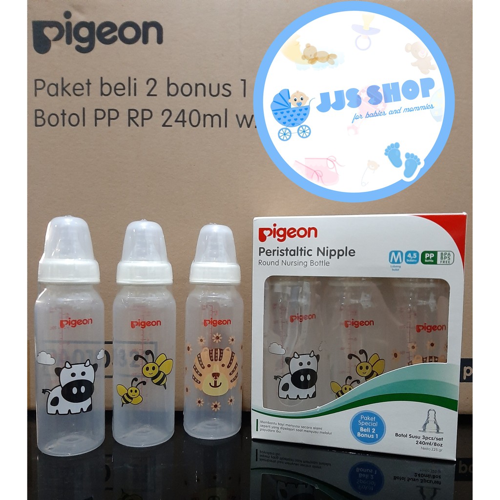 PIGEON Botol Susu Peristaltic Nipple 120ml 240ml