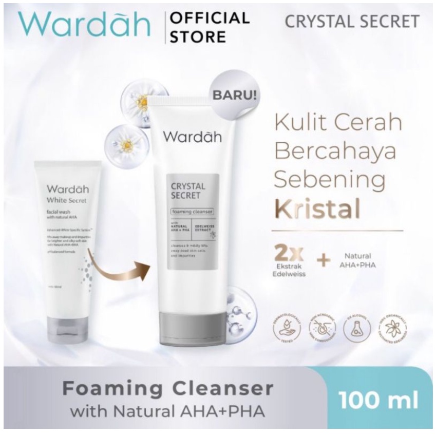 Wardah Paket Pencerah Crystal Secret 3 item ( F/W - D/N 30 )