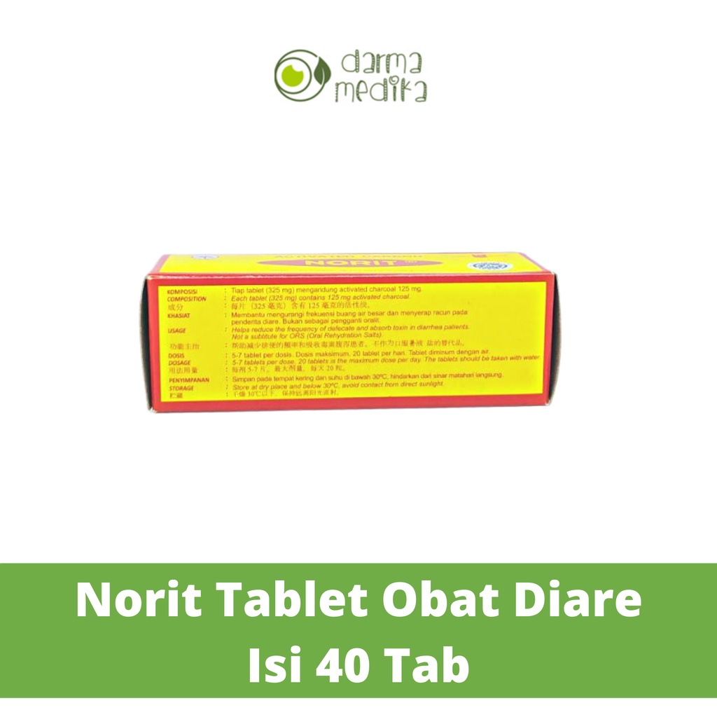 Norit Obat Diare Norit isi 40 per pcs