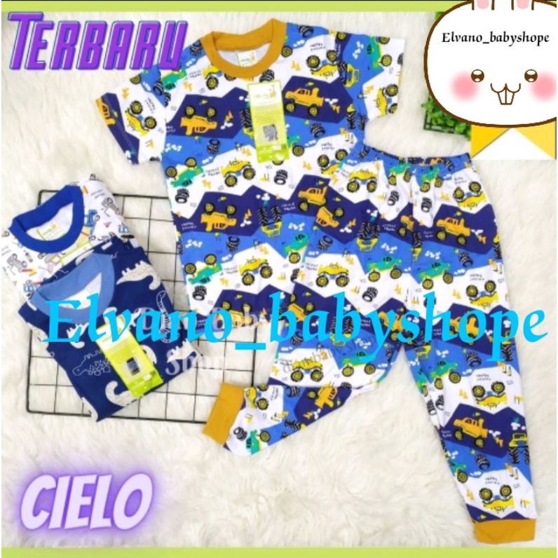 3 PCS CPR/BAJU PENDEK - CELANA PANJANG VELVET JUNIOR MOTIF CIELO SIZE 2.3.4.5.6.7.8.9.10