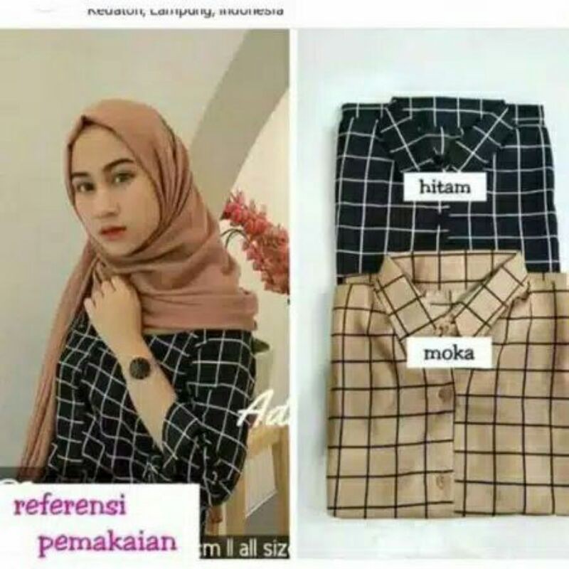 KEMEJA GRIDA MOTIF WOOLPEACH