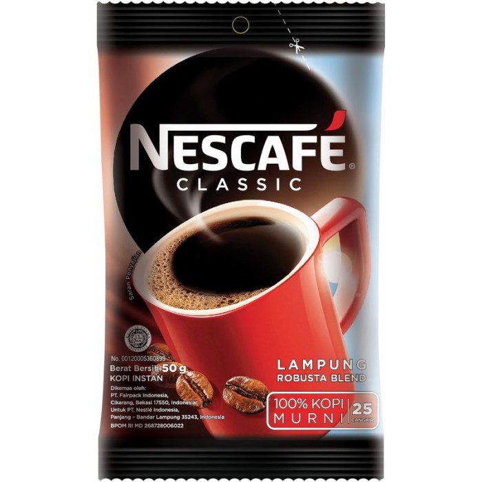 

Nescafe Coffee Classic Kemasan Ekonomi 50G