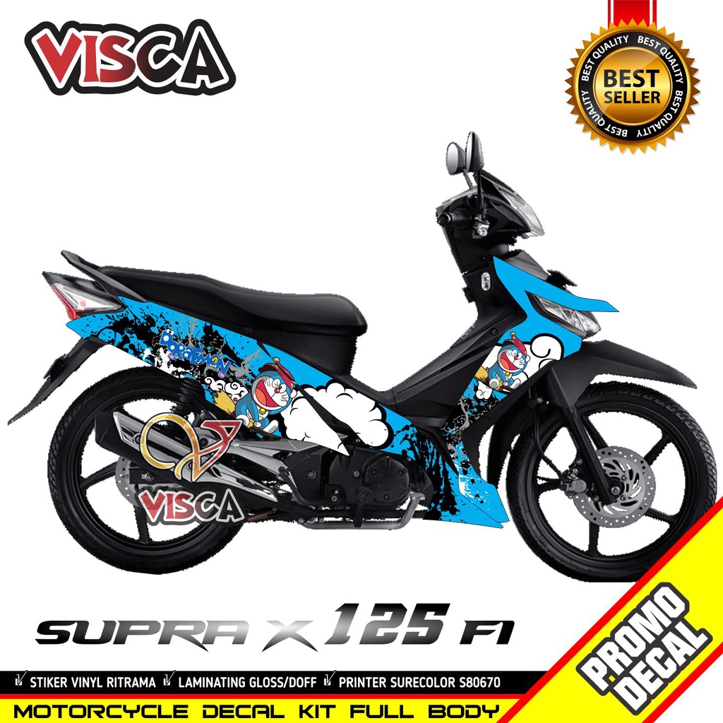 Decal Supra x 125 fi full Body Stiker Supra x 125 fi  Striping Supra x a25 fi Sticker Supra x 125 fi