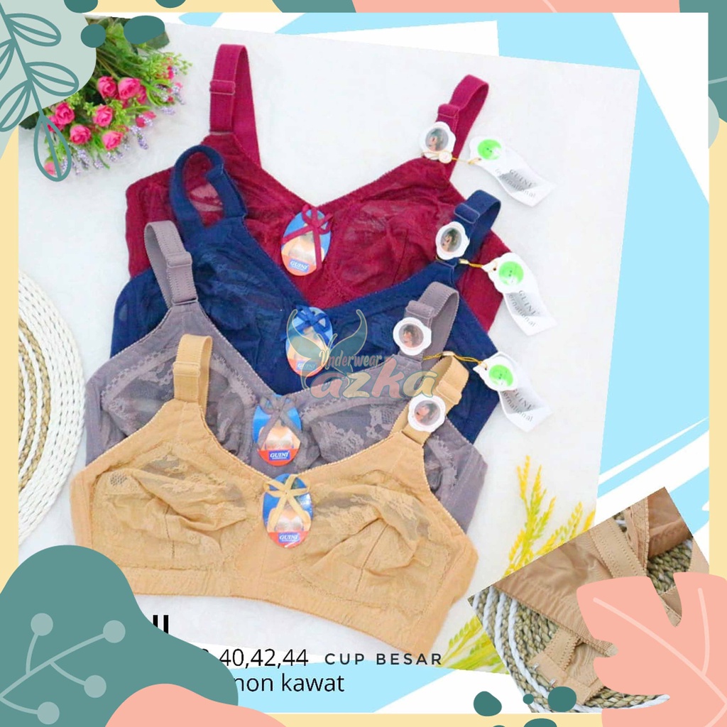 BH/Bra Merek Guini 408|CUP B|Pakaian Dalam Wanita Dewasa|Jumbo|Model Sister