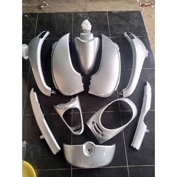full cover body halus scoopy fi silver 2013-2016