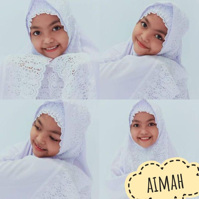 BISA COD Mukenah ank/kids FATIMAH ANDIN 8-13thn katun premium