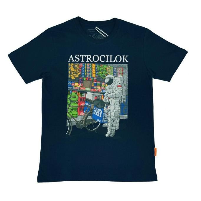 T-Shirt - Bahan Katun - Thinkcookcook - Astro Cilok - Dongker
