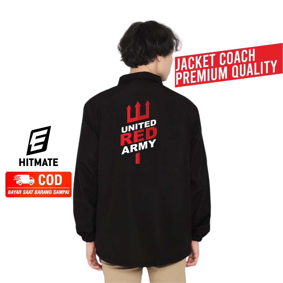 JAKET COACH BOLA MAN UNITED UNITED ARMY JAKET MANCHESTER UNITED JACKET UNITED INDONESIA JERSEY MANCH