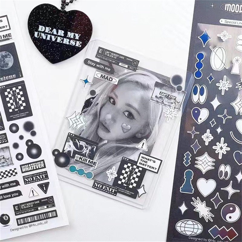 Stiker Kartu Polaroid Chasing Star Aidou Bentuk Hati Untuk Dekorasi Buku Catatan