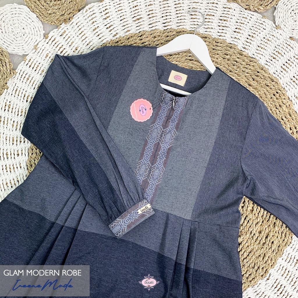 Dress erza modern list songket  premium original izzati muslimah