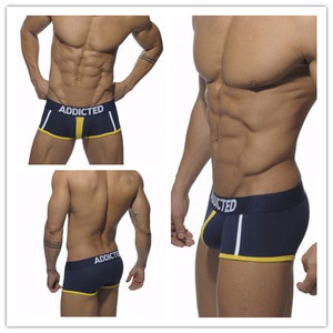 CNCD AD291 Men Underwear Sexy Boxer Cotton Patchwork Color U Convex