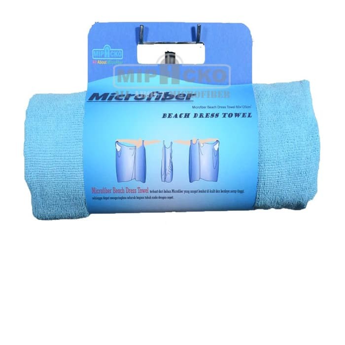 Dress Handuk Pantai Microfiber  XXL Biru laut