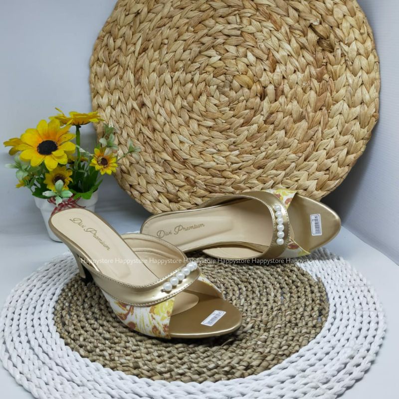 Heels wanita pesta - sandal wanita heels - heels wanita gold untuk pesta kondangan PD322