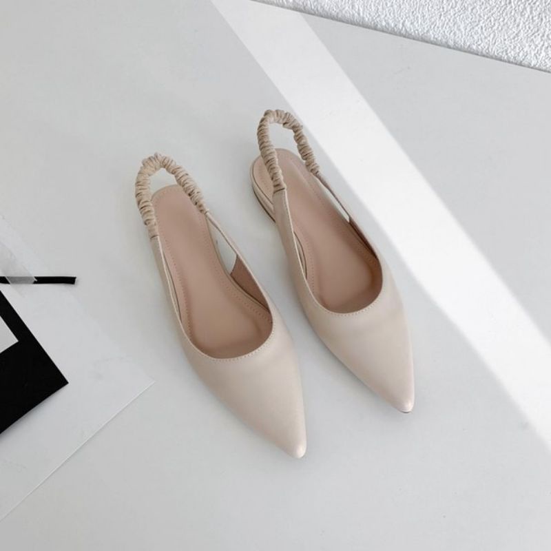Sandal Flat Karet Belakang Sendal Plat Wanita