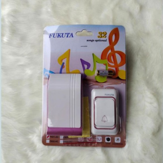 BELL PINTU TANPA KABEL /  DOOR BEL WIRELESS 32 MUSIC 300 METER