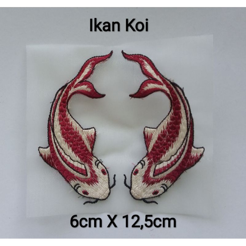 Bordir Jahit Patch Ikan Koi (1054)