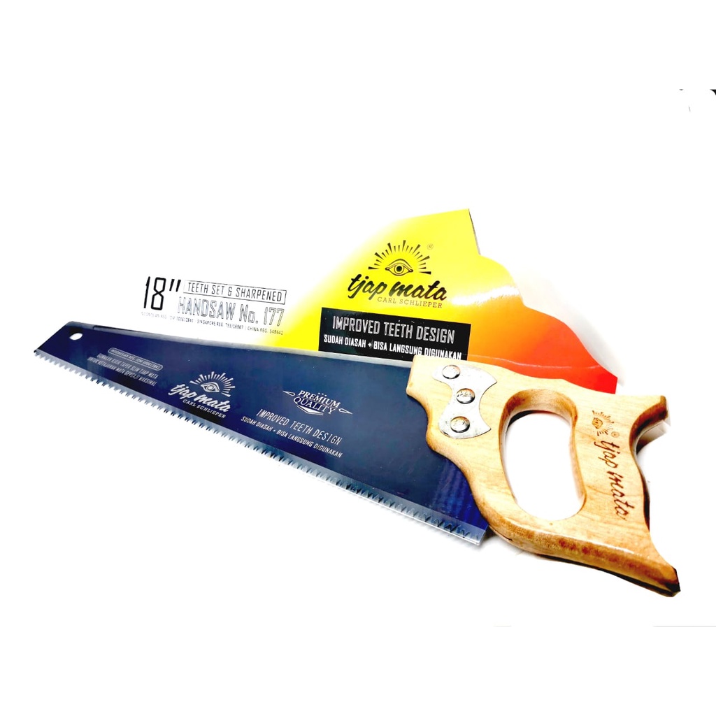 GERGAJI KAYU CAP MATA 18 INCH