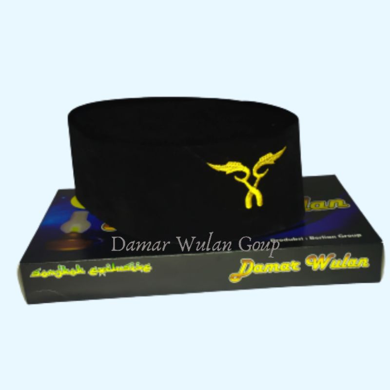 Peci bordir kujang kembar Damar Wulan