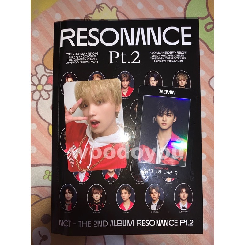 BOOKED ALBUM NCT RESONANCE PT.2 ARRIVAL VER PC HAECHAN AC JAEMIN