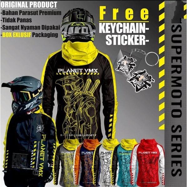 JAKET MOTOR HOODIE JAKET SUPERMOTO TOURING BIKER JAKET SUNMORI JAKET TRAIL JAKET