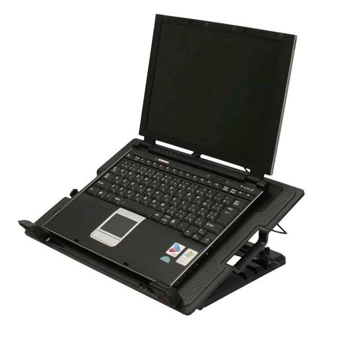 Trend-Universal Ergostand Single Fan Besar Cooler Notebook - Hitam