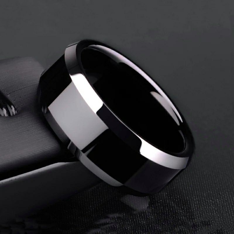 CINCIN TITANIUM HITAM POLOS MOTIF PIA WANITA TERMURAH