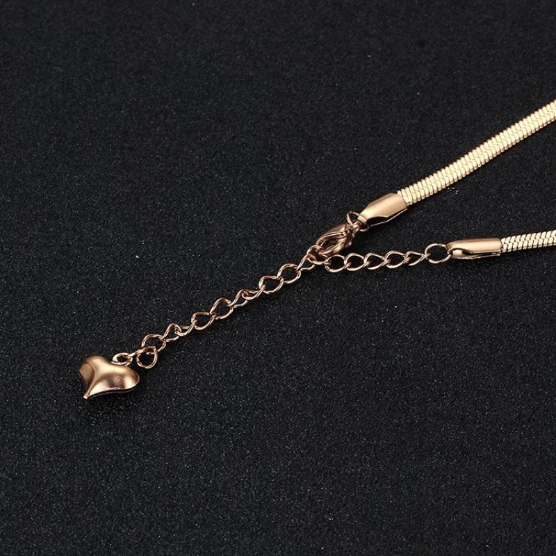 Korea kalung Titanium anti Karat Sederhana Rantai liontin Choker Aksesoris Hadiah