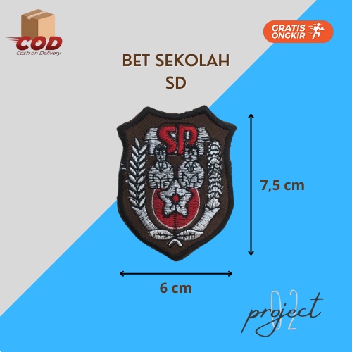 Bet Sekolah SD SMP SMA Logo Osis Bordir