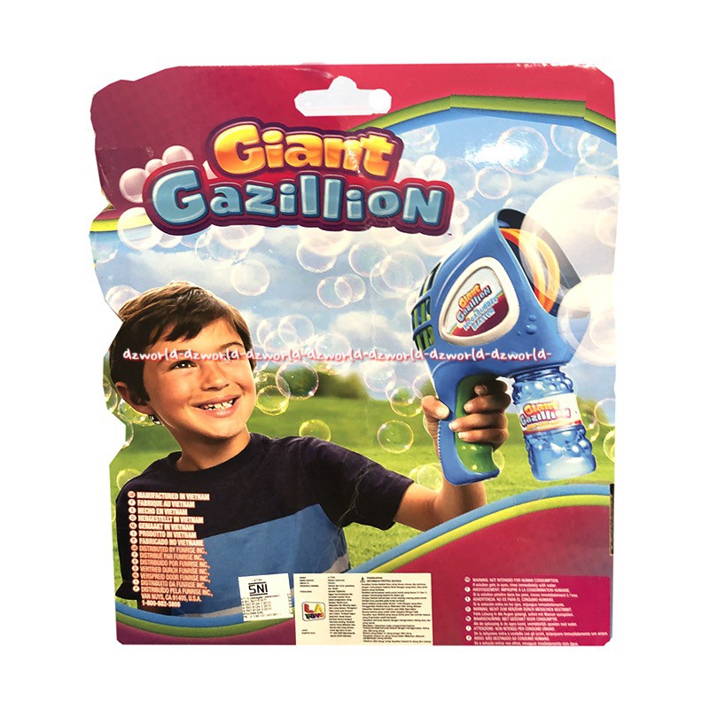 Giant Gazzillion Premium Bubbles Mega Bubble Blaster Mainan Balon