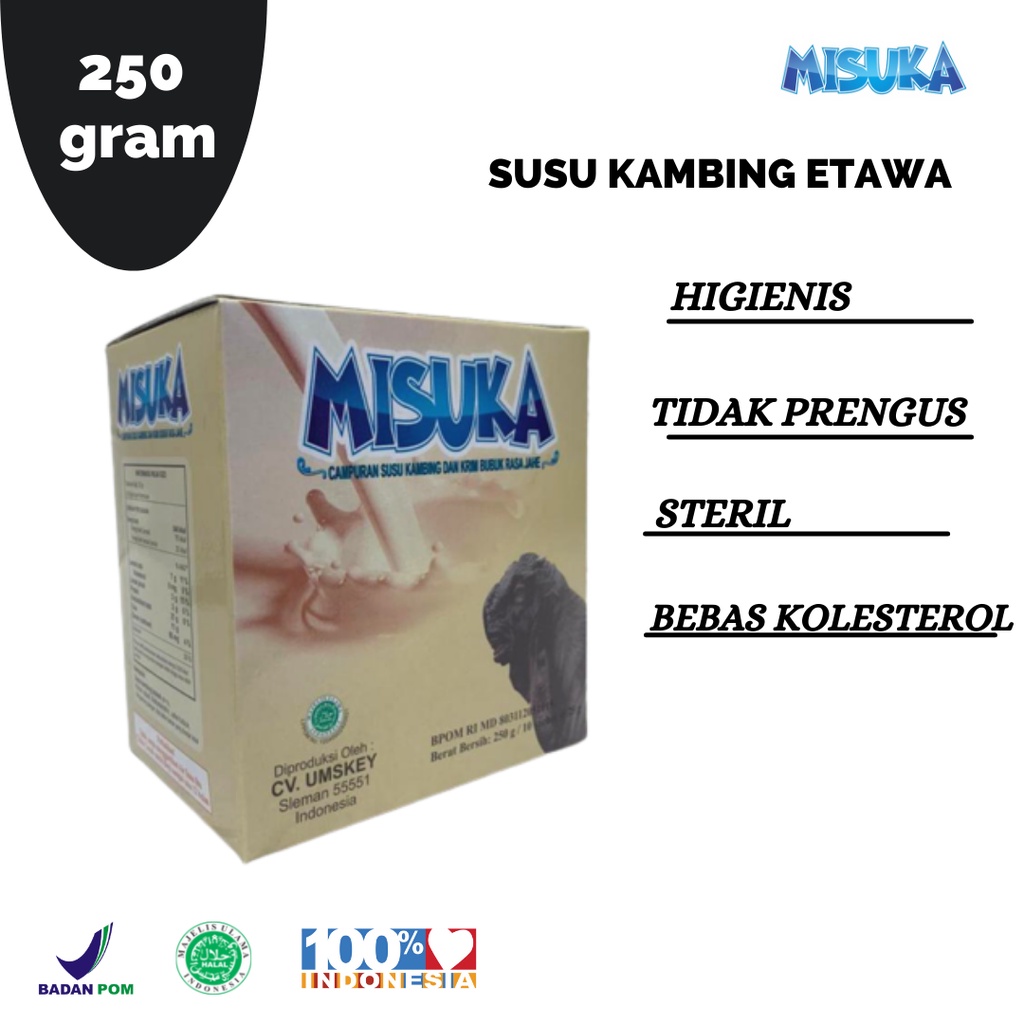 

Susu Kambing Bubuk MISUKA Rasa Jahe 250 g