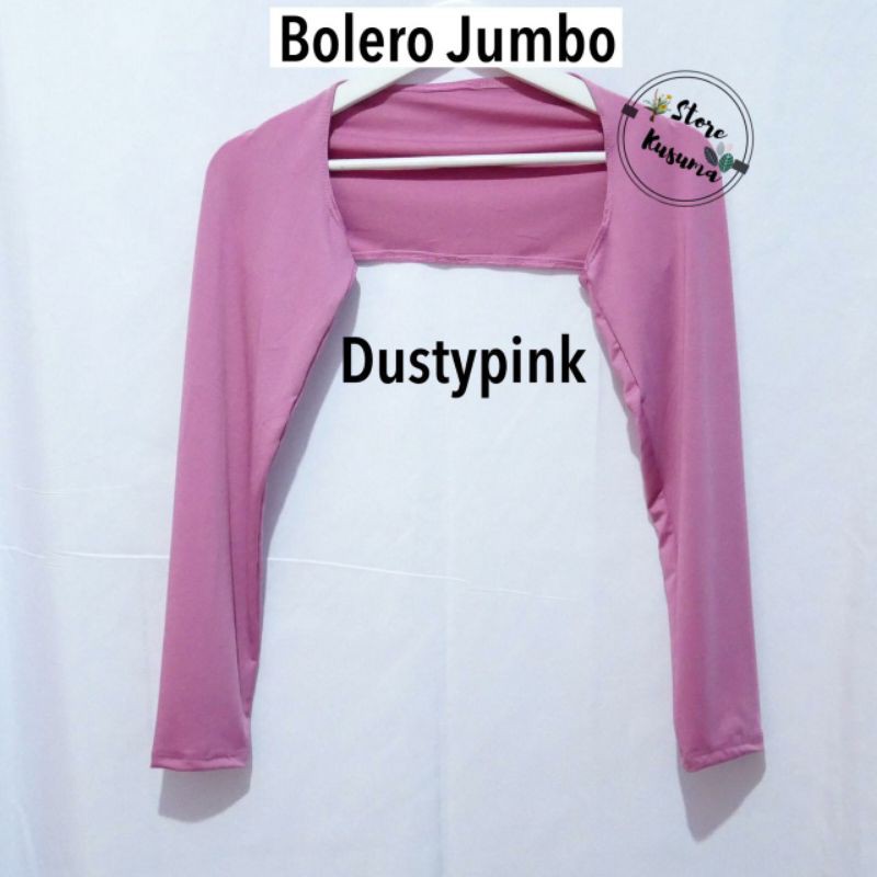 Bolero jumbo - manset tangan sambung ukuran jumbo bahan spandek balon sutra