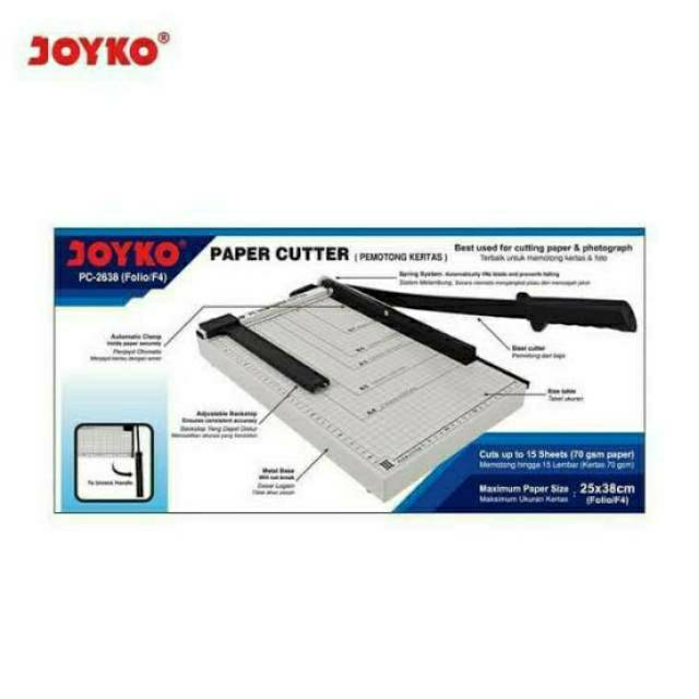 

Paper Cutter Joyko F4 / Pemotong Kertas PC-2638