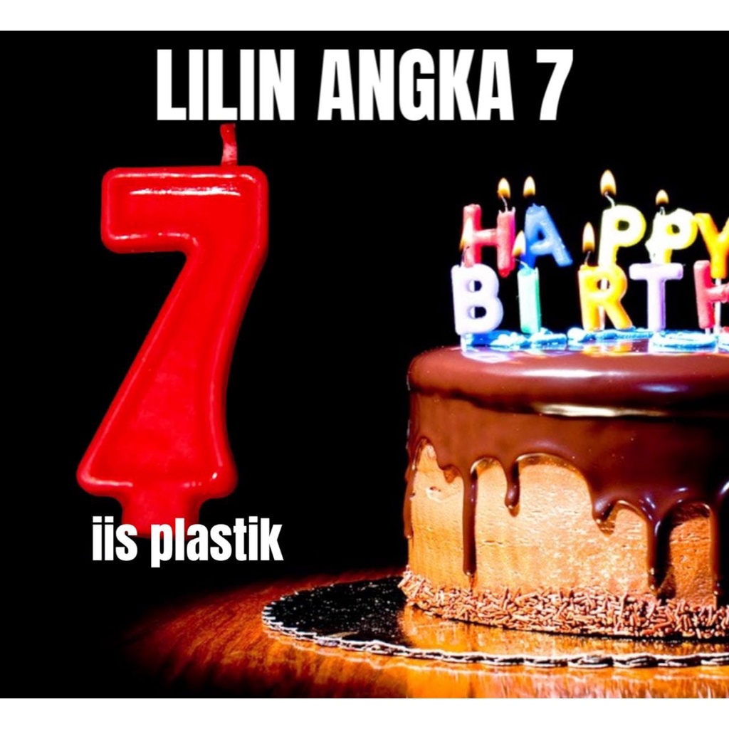 Lilin angka merah / Lilin kue ulang tahun party angka 0-9 /pcs