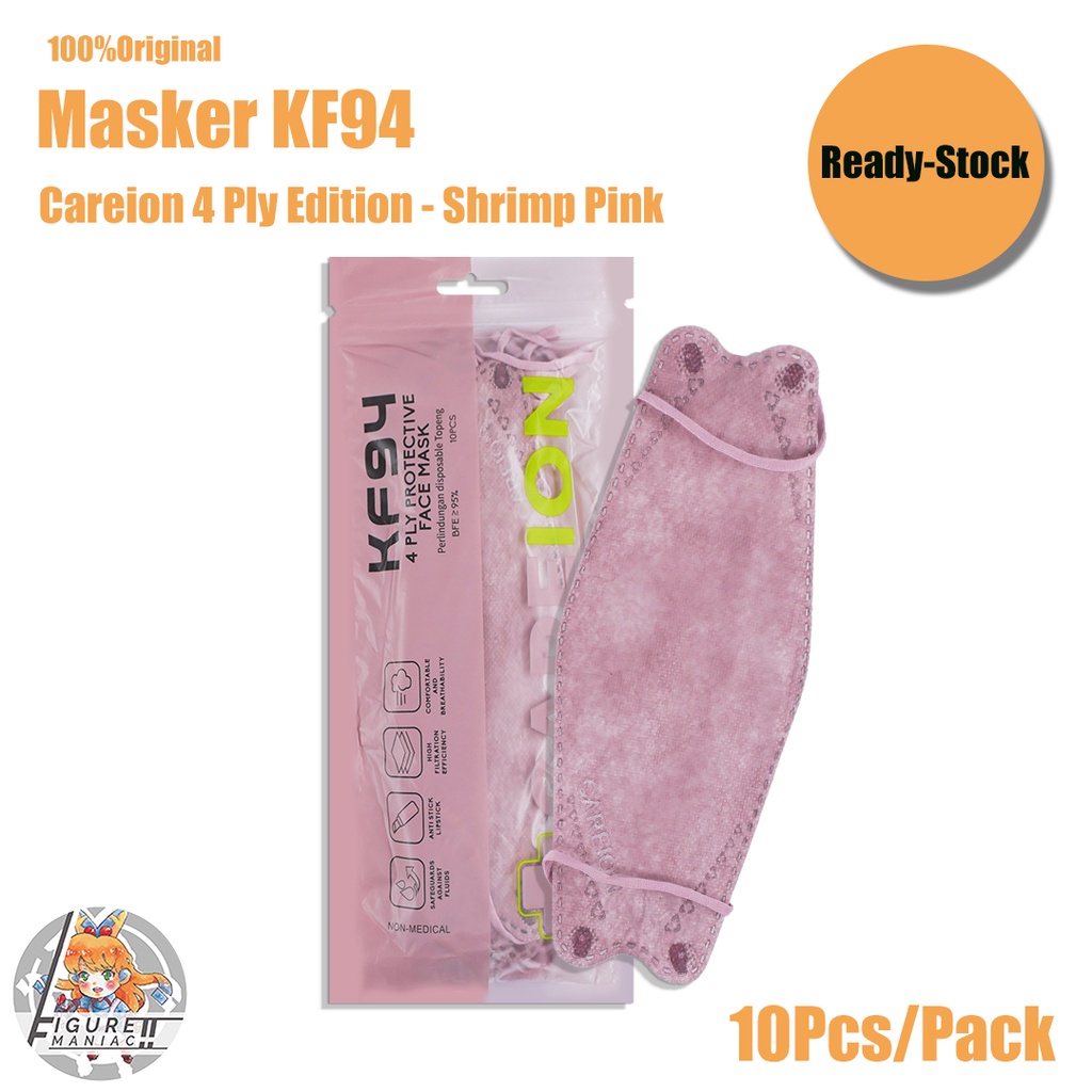 Figure Maniac - Masker KF94 Careion 4 Ply Original 1 Pack isi 10 Pcs