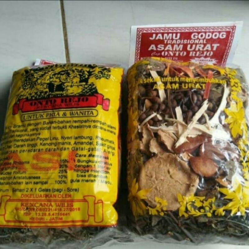 Jamu Godok / jamu godog asam urat cap gatot kaca