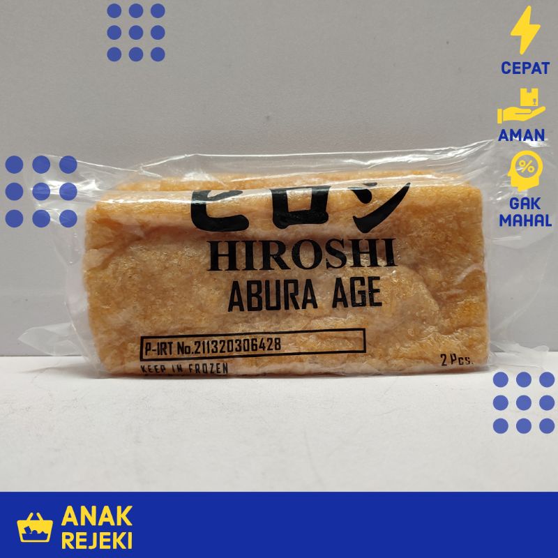 

Abura Age (2pcs) - Fry Tofu Aburaage Tahu Kering Japan Miso Ramen Udon