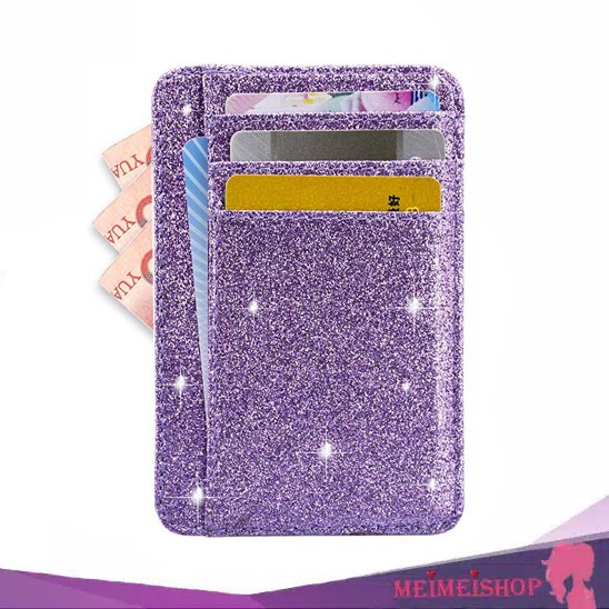 MEIMEISHOP CARD HOLDER SLIM WALLET GLITTER LOKAL BATAM MURAH DOMPET KARTU TERMURAH