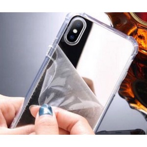 Soft Case Realme C1 C2 C3 C11 C12 C17 2 3 5 6 7 i PRO 8 C20 C2 - Mirror Anti Crack Anticrack Case Kaca Cermin