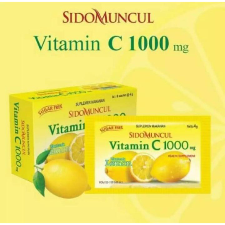 SIDOMUNCUL VITAMIN C 1000 [ BOX ISI 6 SACHET ]