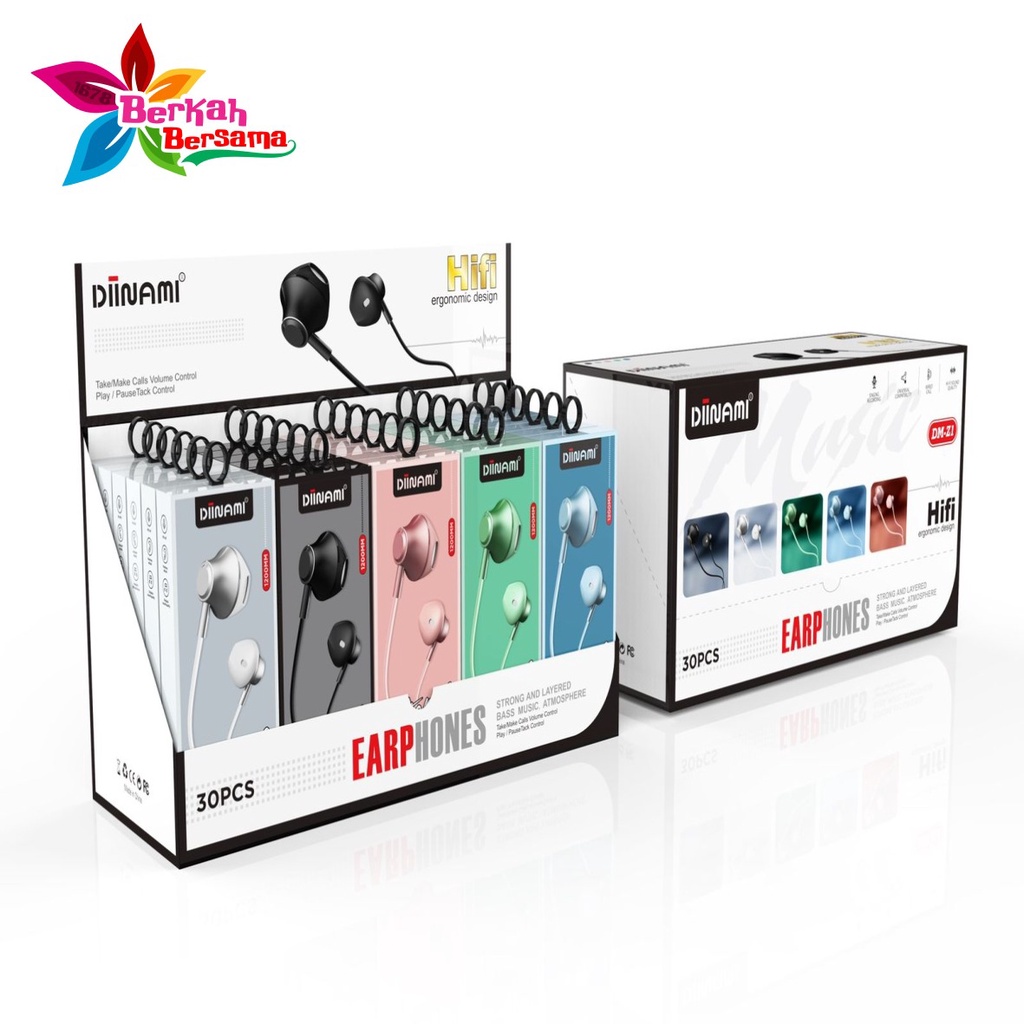 BM076 Headset earphone Hf macaron DIINAMI Z1 METAL super extra BASS for oppo Samsung vivo xiaomi BB5570