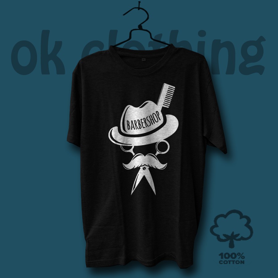 Kaos Baju Barbershop keren