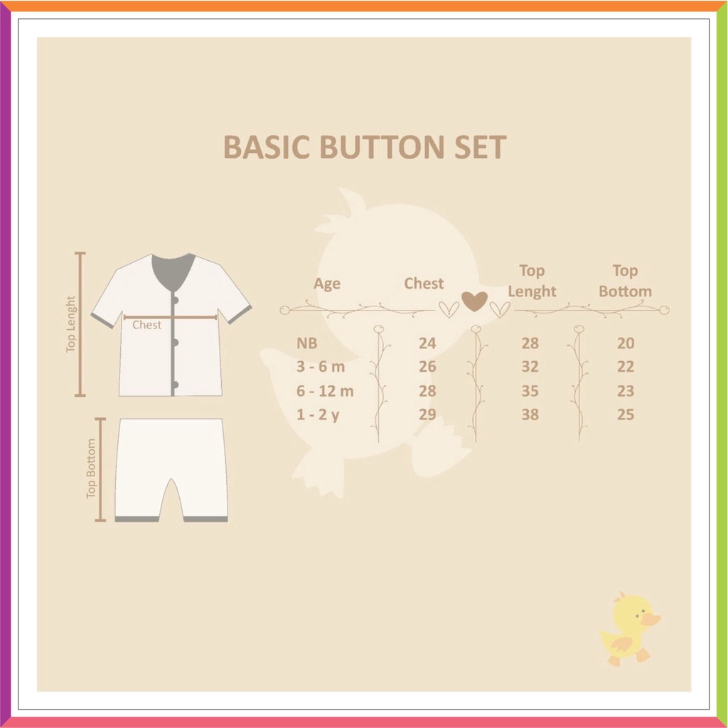 WINTEKU SETELAN BAYI KANCING BASIC POLOS | BASSIC BABY SET BUTTON JUNGLE 0-2 TH